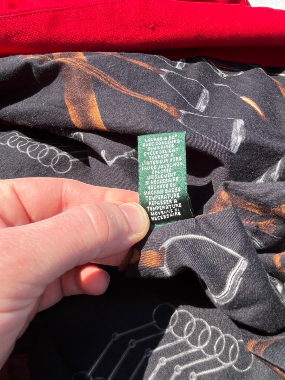 Lauren Ralph Lauren Red Equestrian Barn Coat Corduroy Collar 1X - Picture 13 of 13